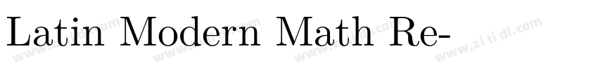 Latin Modern Math Re字体转换 Latin Modern Math Re字体转换